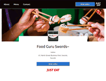 Tablet Screenshot of foodgurutakeaway.com